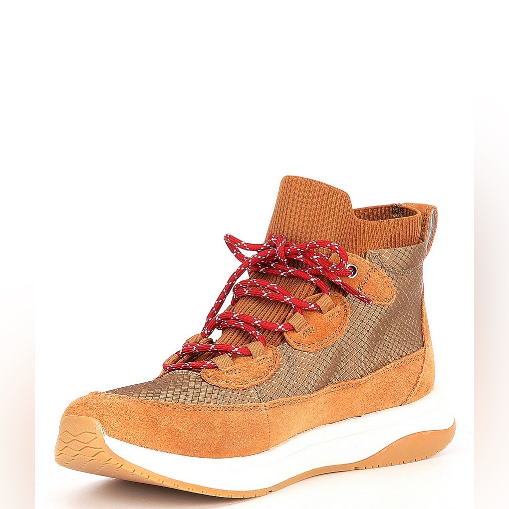 Nurture Elias Mixed Material Platform High Top Sneakers